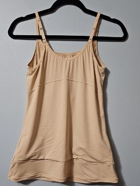 Flexees Beige Full Length Stretch Adjustable-Strap Slip Size 1XL